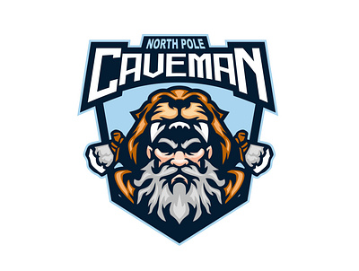 CAVEMAN MASCOT LOGO cave caveman design graphic design illustration logo mascot mascot logo vector
