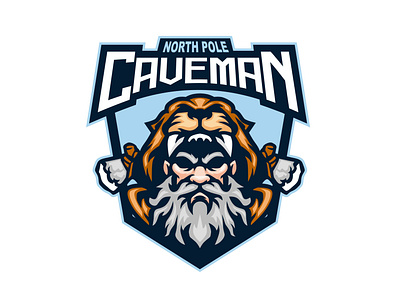 CAVEMAN MASCOT LOGO