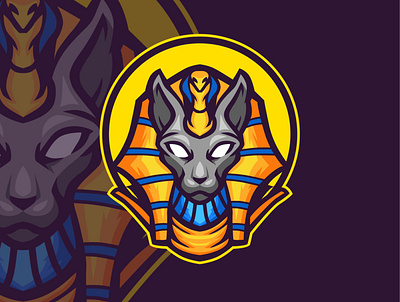 BAST bast design egypt graphic design illustration logo mascot mascot logo pharaoh vector