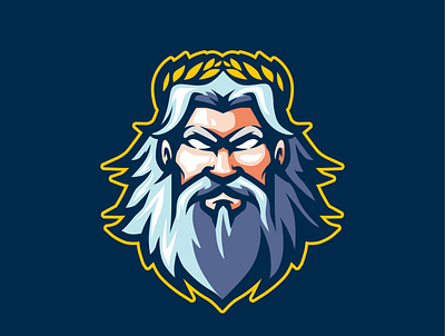 ZEUS design god graphic design greece god illustration logo mascot mascot logo vector zeus zeus mascot