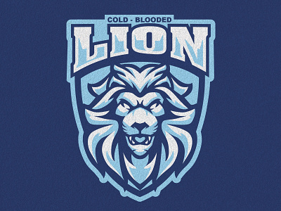 BLUE LION MASCOT LOGO animal design graphic design illustration lion lion mascot logo mascot mascot logo vector