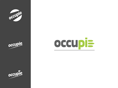 occupie Logo design graphic design illustration logo minimal typography