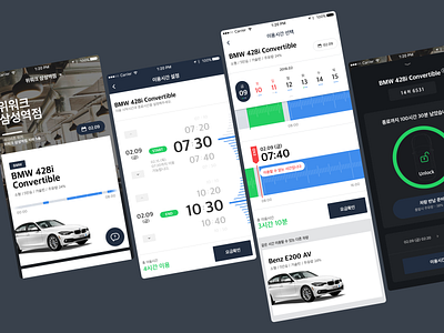 Car sharing app app design graphic design typography ui ux