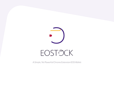 EOSTOCK Logo branding design flat graphic design icon illustration logo typography vector