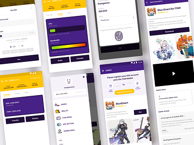 Game App Store & Asset Trading Platform app branding design flat graphic design illustration typography ui ux vector