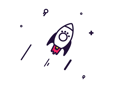 Rocket Icon design flat graphic design icon vector