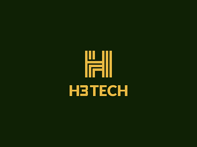 H3TECH Logo branding design graphic design icon logo typography