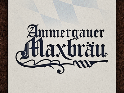 Ammergauer Maxbräu brewery logo