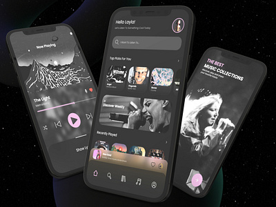 Music Player - Mobile App UI Design app design ui ux