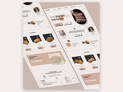 Bakery Landing Page - Retro Style branding design ui ux