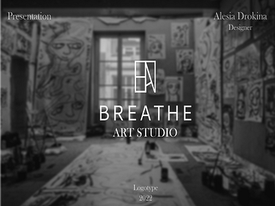 ART studio. BREATHE branding design graphic design illustration logo typography vector