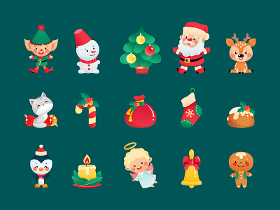 Cute Christmas icons