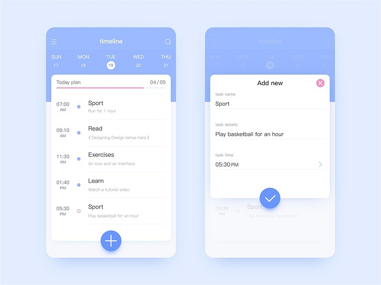 Timeline by Rainbow03 on Dribbble