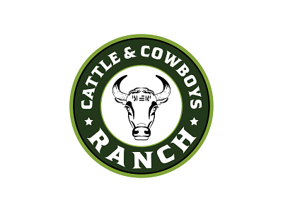 Cattle & Cowboys Ranch Logo banner design illustration letterhead logo design t shirt design visiting card design