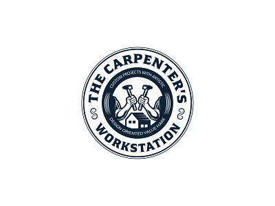 The Carpenter’s Workstation Logo Design branding design graphic design logo lustration retro vintage