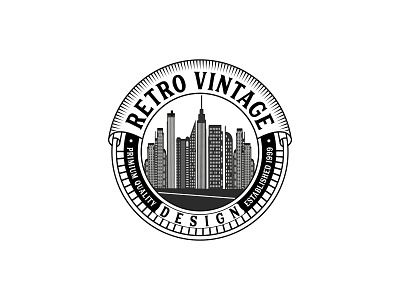 Retro Vintage Logo Design banner design design illustration letterhead logo logo design t shirt design vector visiting card design