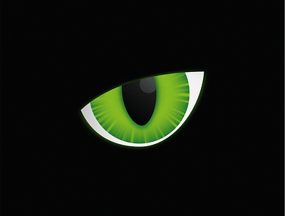 Black panther eye character graphic design illustration illustrator logodesign