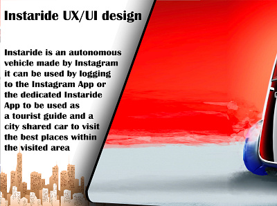 Instaride app design ui ux