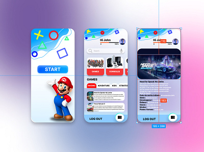 Game app design ui ux