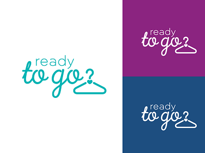 Ready to Go? branding clothing fashion graphic design hanger logo look ready to go type