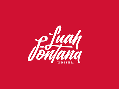 Luah Fontana Branding branding calligraphy copywriter design lettering logo type writer