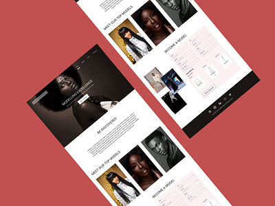 Modelling Agency Landing Page Design