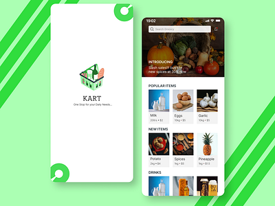 Mobile Online Food Shopping Design