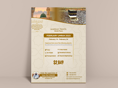 Hajj and Umrah Flyer. design flyer graphic design rollup