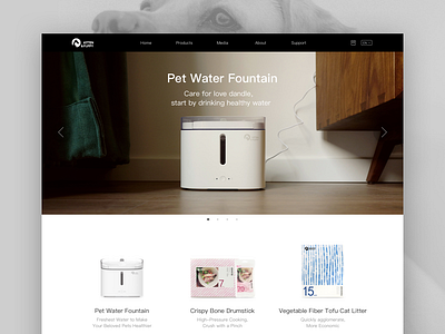 Kitten&Puppy Homepage design ui web