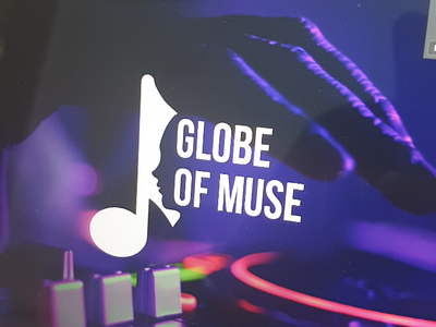 Globe of muse | music channel logo illustration logo music youtube