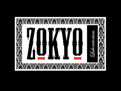 Zokyo Laboratorium black and white logo tokyo victorian