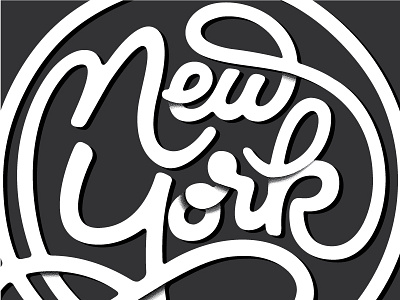 New York lettering new york nyc typography