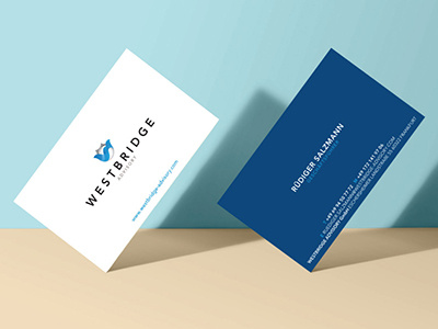 Westbridge Card business card card design logo