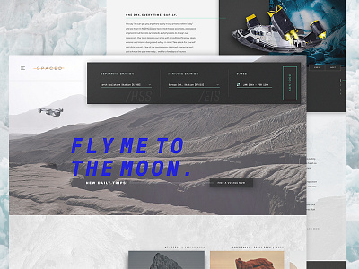 #SPACEDChallenge ecommerce landing moon ship space spaced spacedchallenge typography ui ux web website