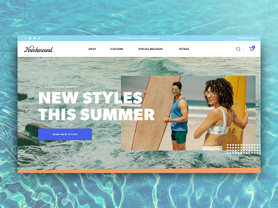 Knockaround - Homepage Design beach design knockaround sandiego sunglasses ui ux