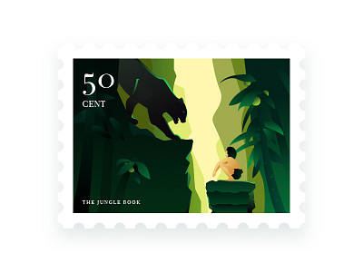 Stamp of The Jungle Book ui，illustrator