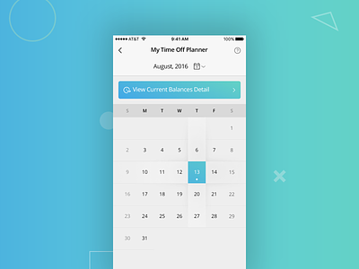 TimePlaner Calender View android app calander ios mobileapp timesheet