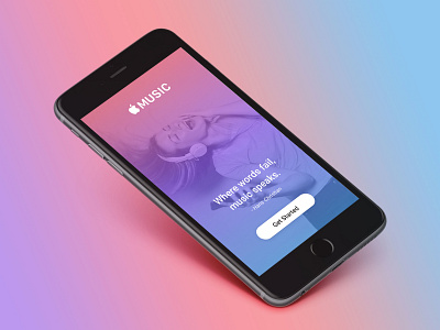 Apple Music flatdesign ios mobileapp uidesign uxdesign