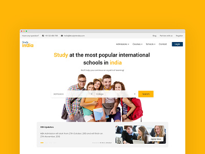 Studyindia Website flatdesign uidesign webdesign website