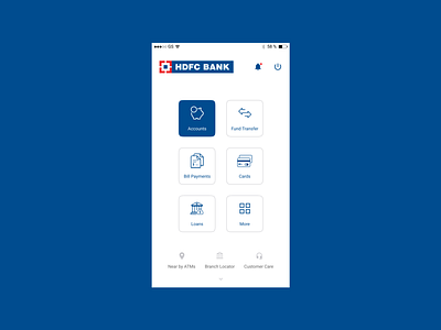 HDFC Bank android app banking bankingapp flatdesign hdfcbank ios mobileapp uidesign uxdesign