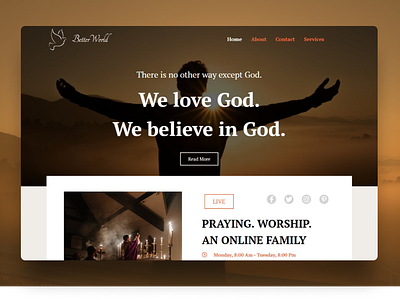 Better World Church Web Design