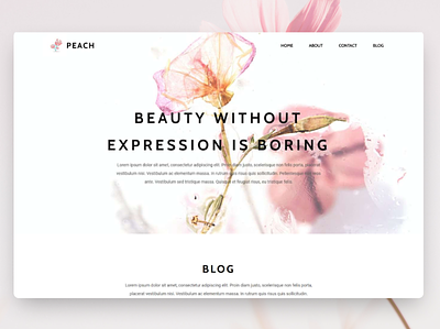 Peach Blog Web Design blog blogger cosmetic creative health lifestyle makeup perfume personalblog skincare
