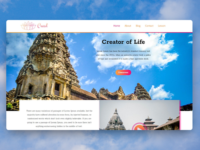 Creed Religious Web Design charity donation events fundraising god hindu religion religious temple worship