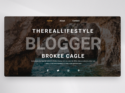 Personal Blog Web Design adventure blog blogger blogging life personal blog routine traveler