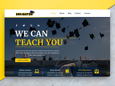 Enlighten University Web Design college education learn learning lecturer lesson professor school students teachers university