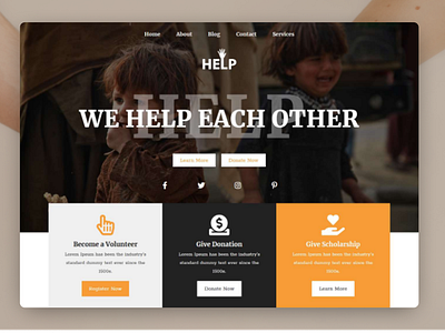 NGO Charity Web Design