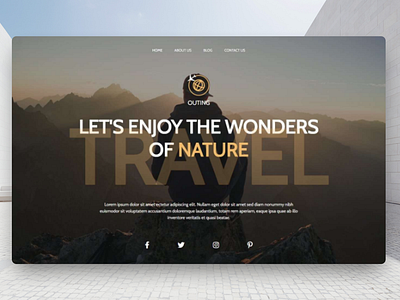 Outing Travel Web Design