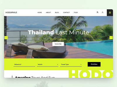 Hodophile Travel Web Design agency agent hodophile resort tour tourism tourist travel