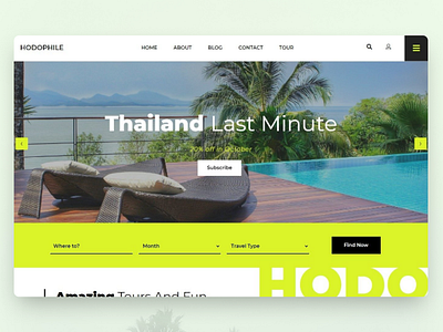 Hodophile Travel Web Design