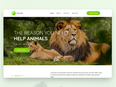 Fauna Wildlife Web Design